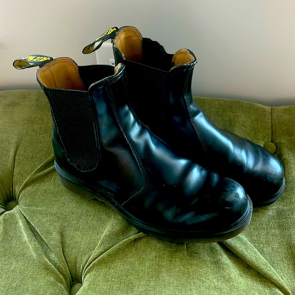 Black Leather Ankle Boots
